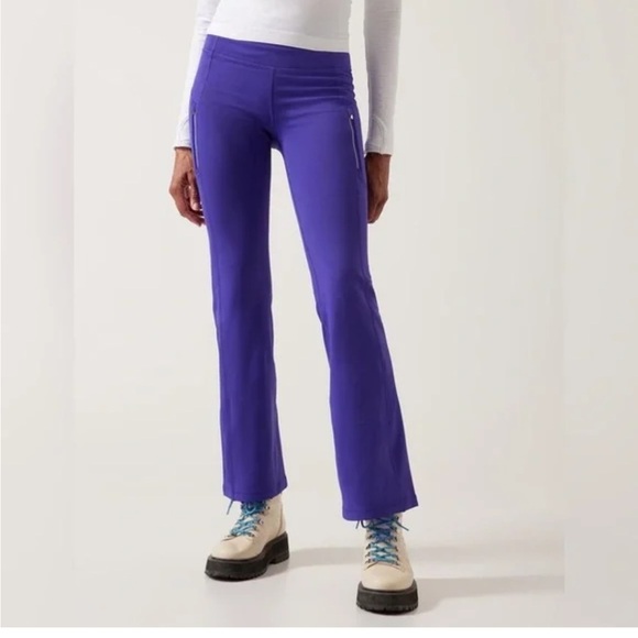 Athleta Rainier Bootcut Pant Noble Blue/Purple Legging - Picture 3 of 12